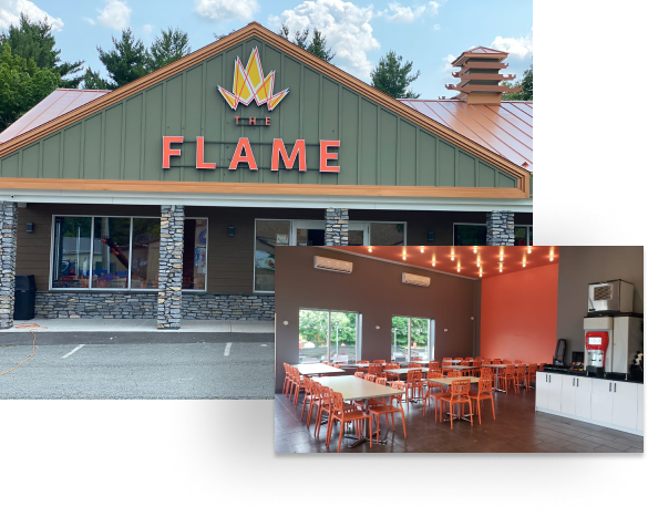 The Flame restaurant in Monticello, NY