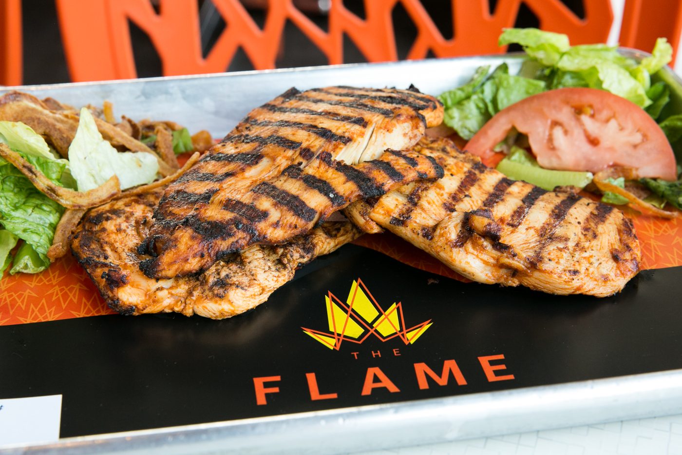 Flame-grilled chicken platter