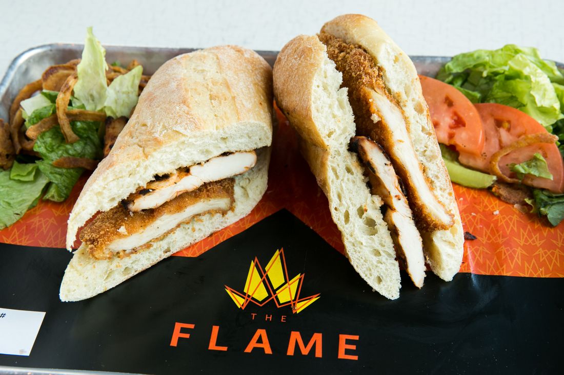 Grilled chicken wrap