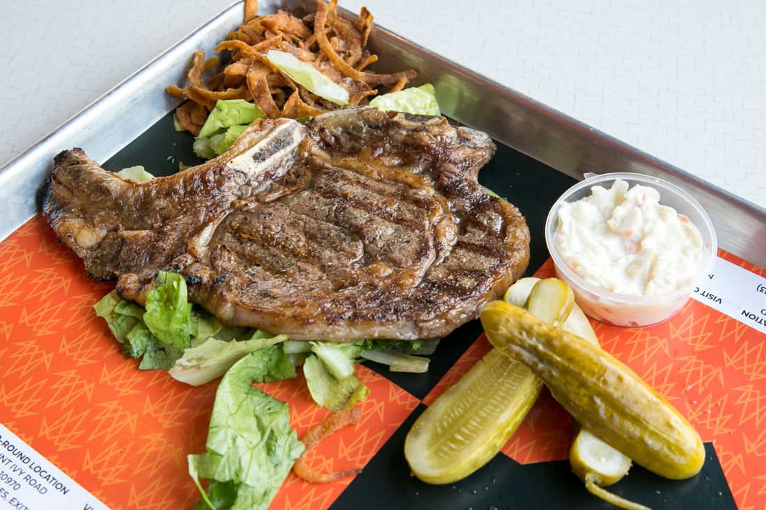 Grilled steak with rice